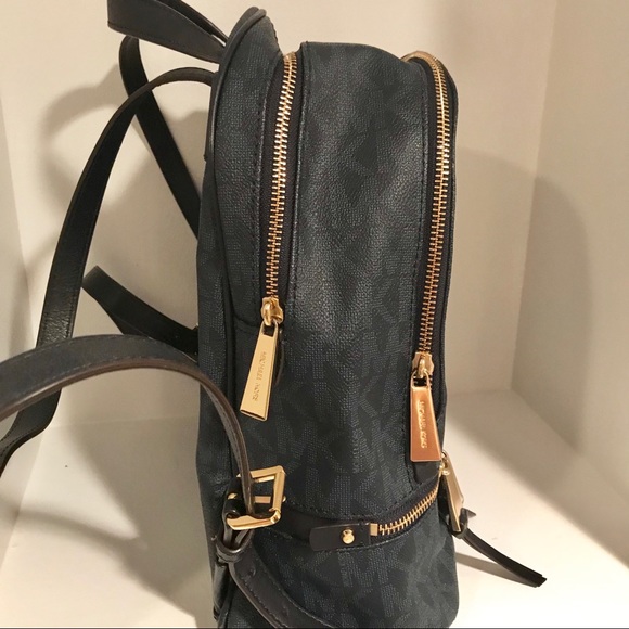 Michael Kors Signature Rhea Backpack, Navy - Picture 4 of 8